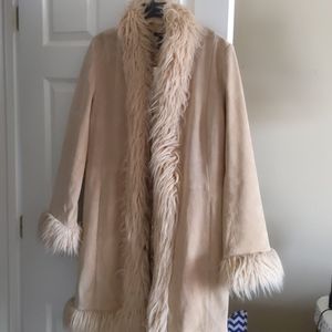 Leather suede Coat NWT